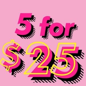 💚 5 For $25